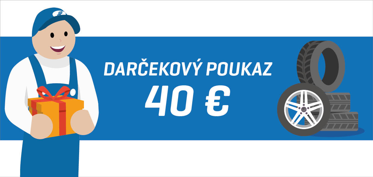 Mojepneu.eu Darčekový poukaz 40 EUR